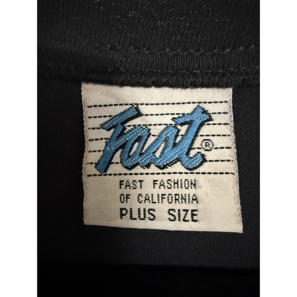 Vintage 80's Women's Plus 3X Top Black w/ Metal Embellishment & Art to Wear - Picture 5 of 16